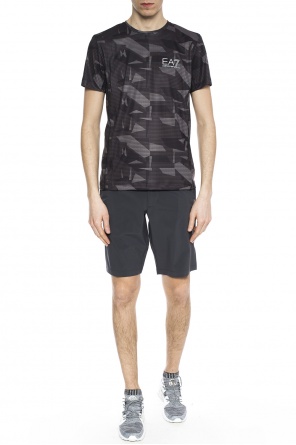 Patterned t-shirt with logo, zdjęcie 2 Patterned t-shirt with logo od EA7 Emporio Armani
